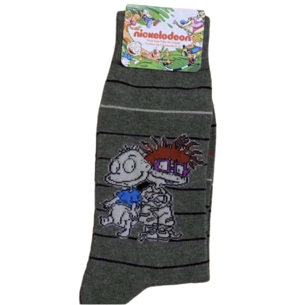 Nickelodeon Rugrats Chuckie & Tommy Pickles Men’s Crew Socks